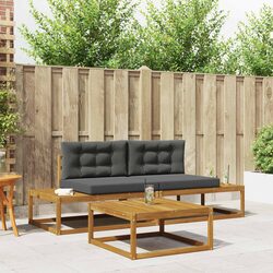 Outdoor Sectional Sofa Set - Acacia Wood Specs