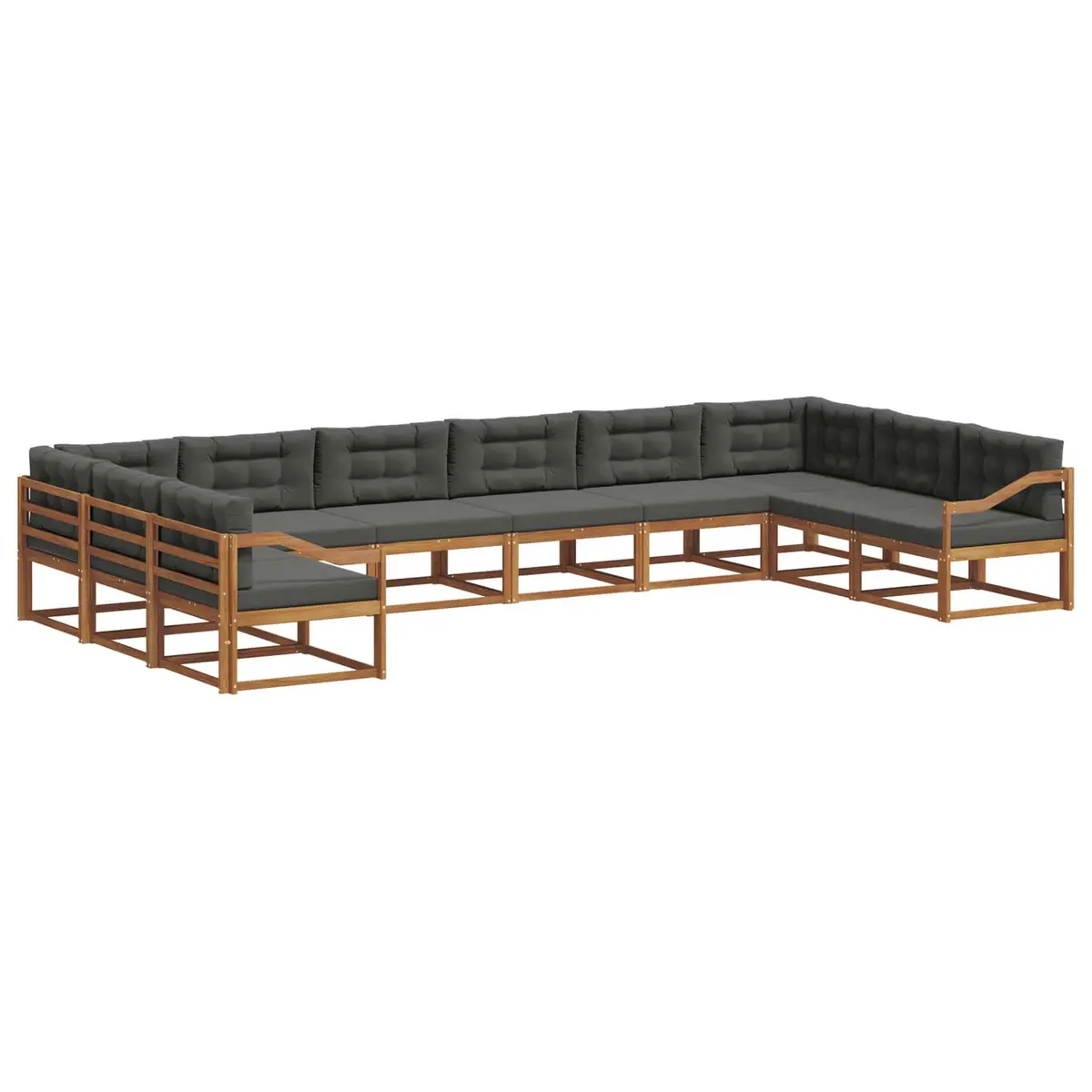 Outdoor Sectional Sofa Set 10 Piece Patio Garden Furniture