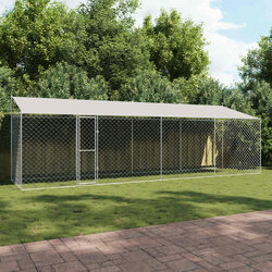 Dimensions and Features of Outdoor Dog Cage with Roof