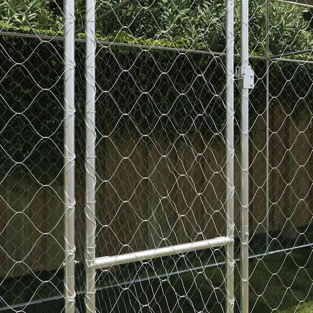 Dog Cage Outdoor Use Large Breed Silver