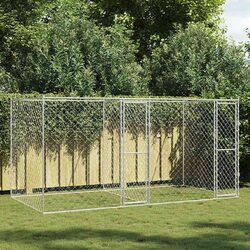 Outdoor Dog Cage Specifications: 400x200x200cm Silver Steel