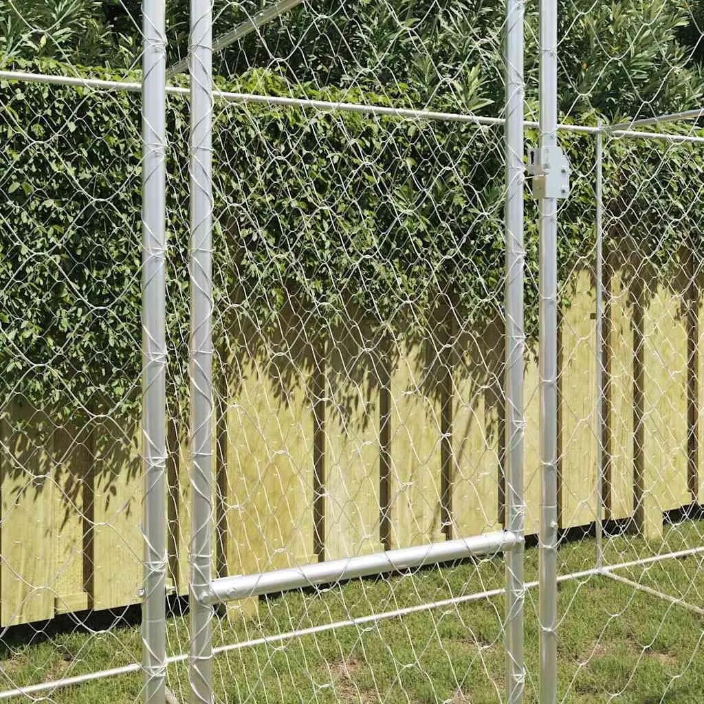 Dog Kennel Outdoor Large Breed Galvanised Steel 600 x 200 x 200 cm