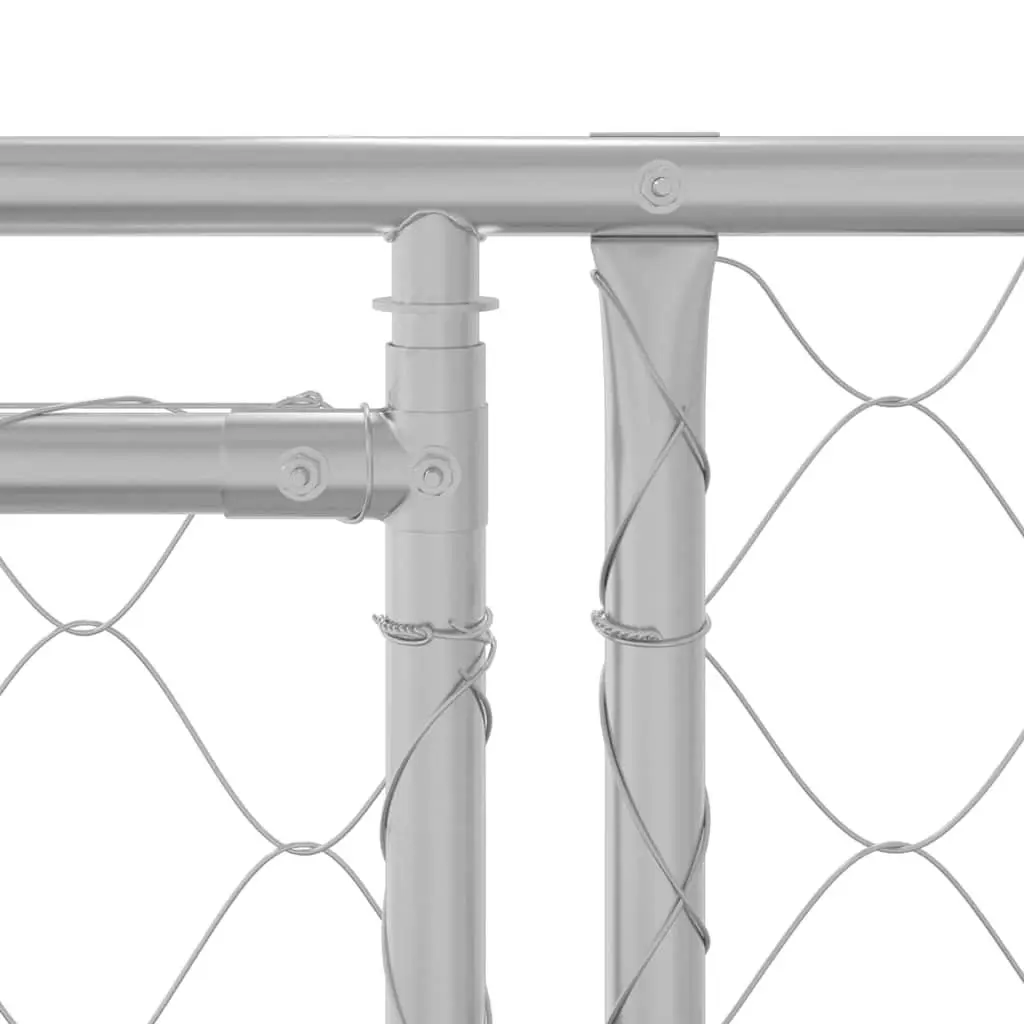 Dog Kennel Outdoor Large Breed Galvanised Steel 600 x 200 x 200 cm