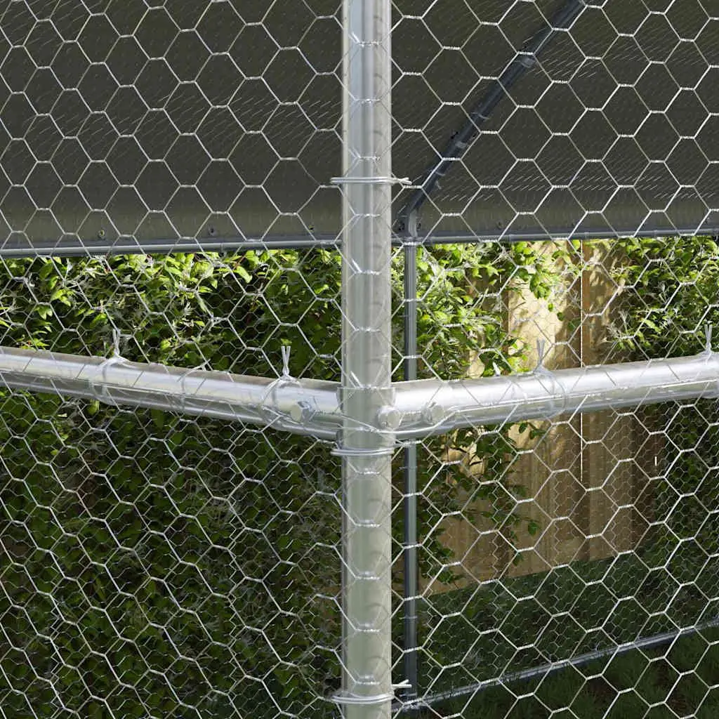 3-Piece Silver Chicken Cage Set