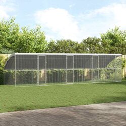 Specifications of the 4-Piece Chicken Cage, Silver, 800 x 200 x 200 cm