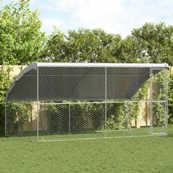 Outdoor Dog Kennel Set – 2 x 4 x 2 x 2 m