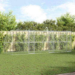 Dog Kennel Specifications: 3 pcs Silver 6 x 2 x 2 m