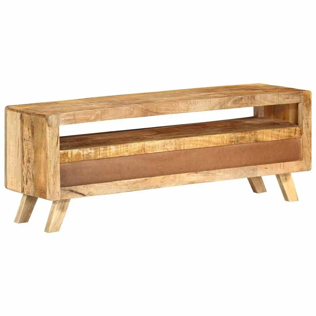 TV Cabinet Living Room 110x30x40cm Brown Wooden Storage Drawers Shelf Unit