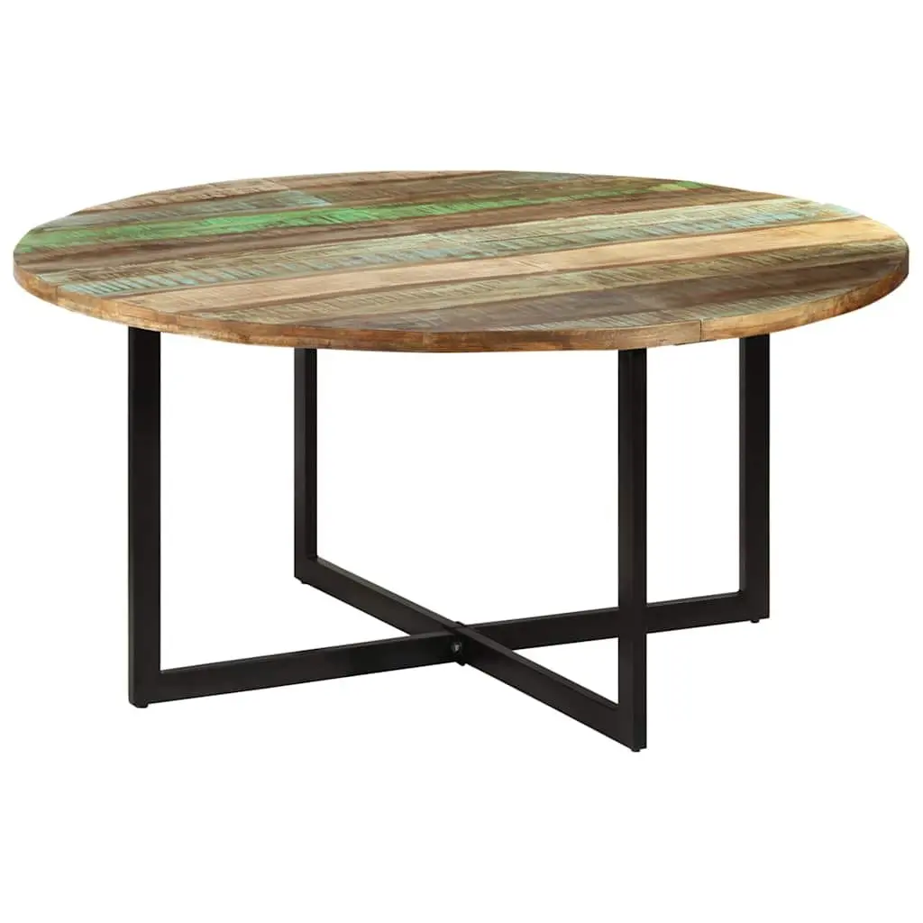 Dining Table 150x75 cm Solid Reclaimed Wood Kitchen Room Furniture Brown