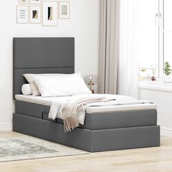 Dimensions and Details of the Hydraulic Storage Bed 107 x 203 cm