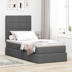 Storage Bed with Headboard - Dimensions 107 x 203 cm