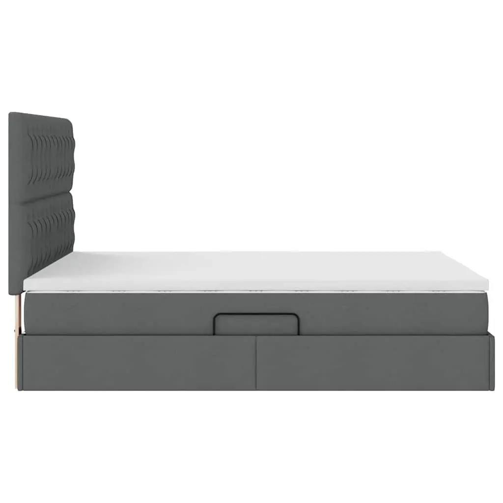 Storage Bed with Headboard for Bedroom 153x203cm