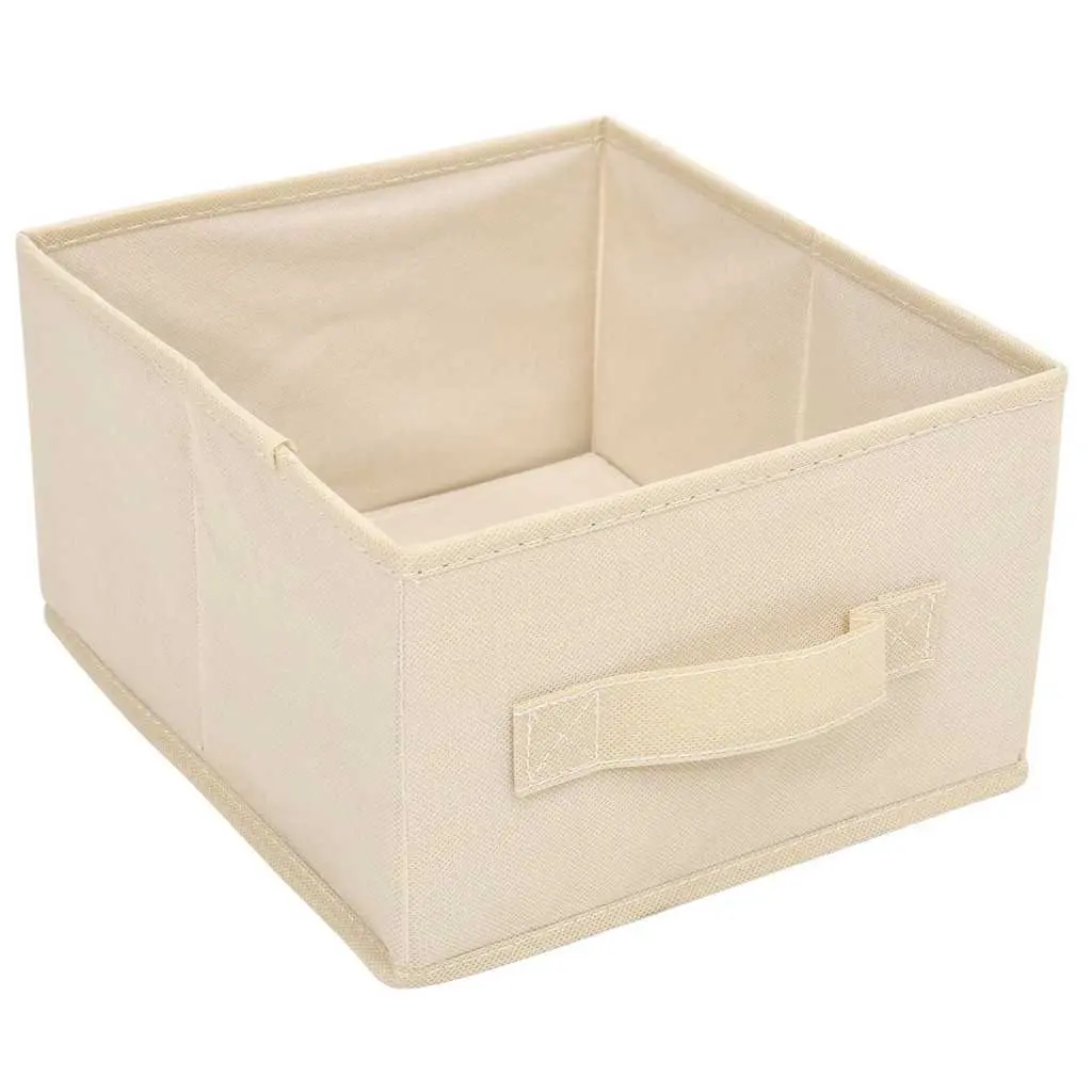 Storage Cabinet for Home 6 Drawer Cream Fabric Organiser Unit