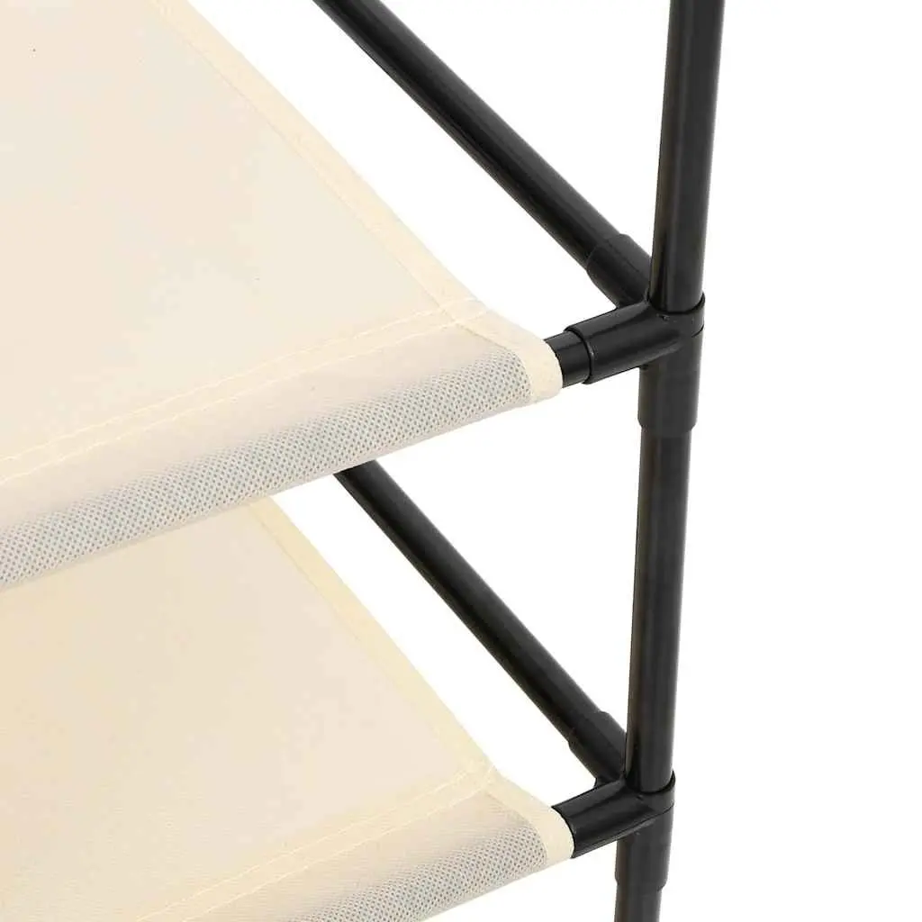 Storage Cabinet for Home 6 Drawer Cream Fabric Organiser Unit
