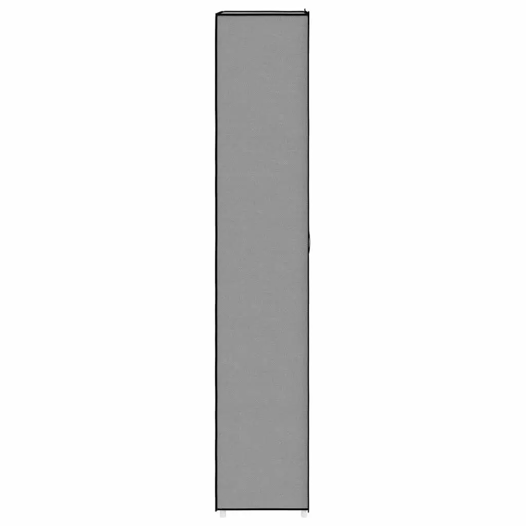Shoe Organiser Rack 10-Tier Grey Non-Woven Fabric Cover Steel Frame for Closet Storage
