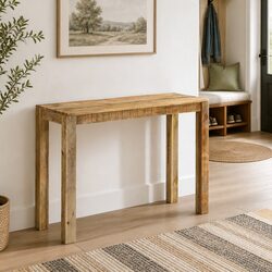 Console Table Dimensions: 110x35x76cm in Brown