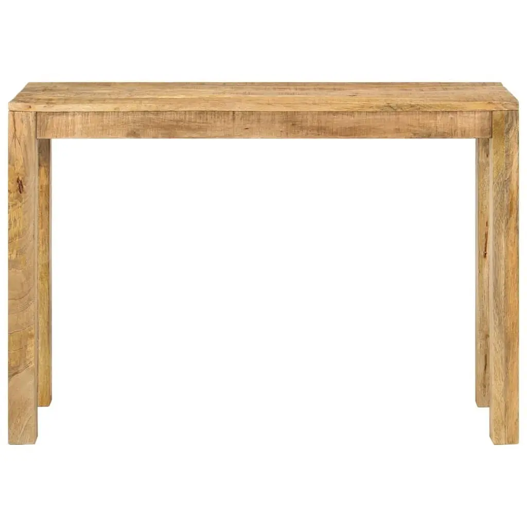 Console Table 110x35x76cm Rough Mango Wood End Table Accent Furniture Brown