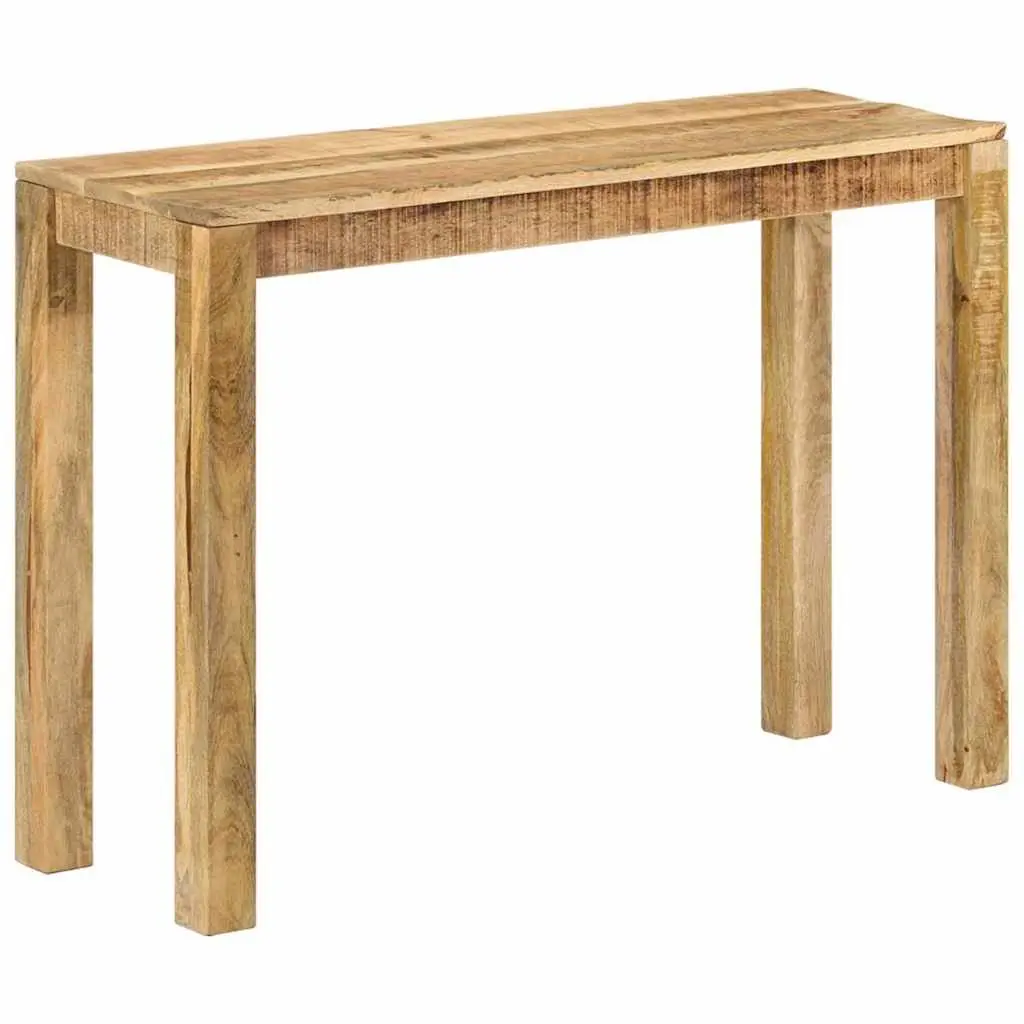 Console Table 110x35x76cm Rough Mango Wood End Table Accent Furniture Brown