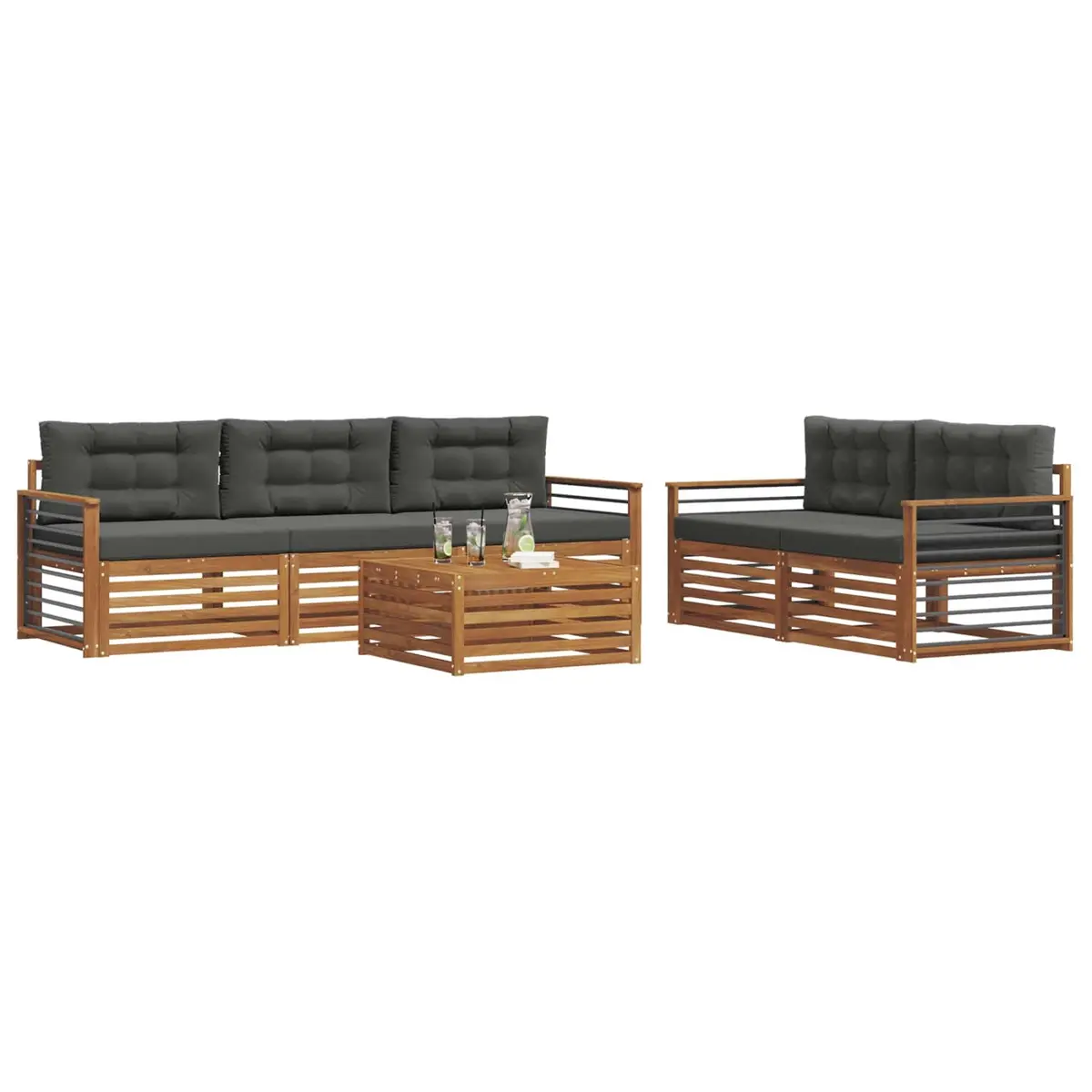 6-Piece Modular Outdoor Sofa Set