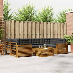 Specifications for 7-Piece Outdoor Sofa Set in Acacia Wood