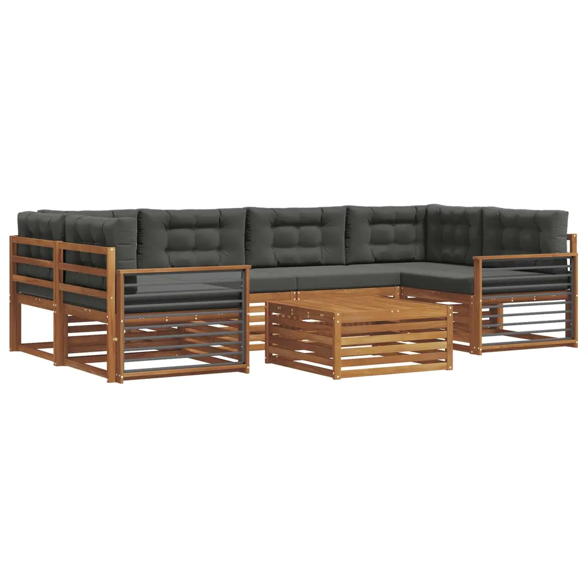 7-Piece Outdoor Sofa Set with Cushions
