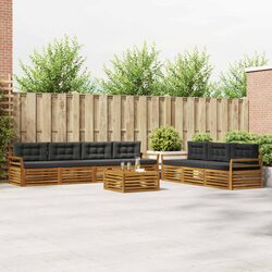 Specifications of 8-Piece Outdoor Sofa Set: Acacia Wood