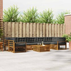 Specifications for Outdoor Sofa Set 8 Pieces, Acacia Wood