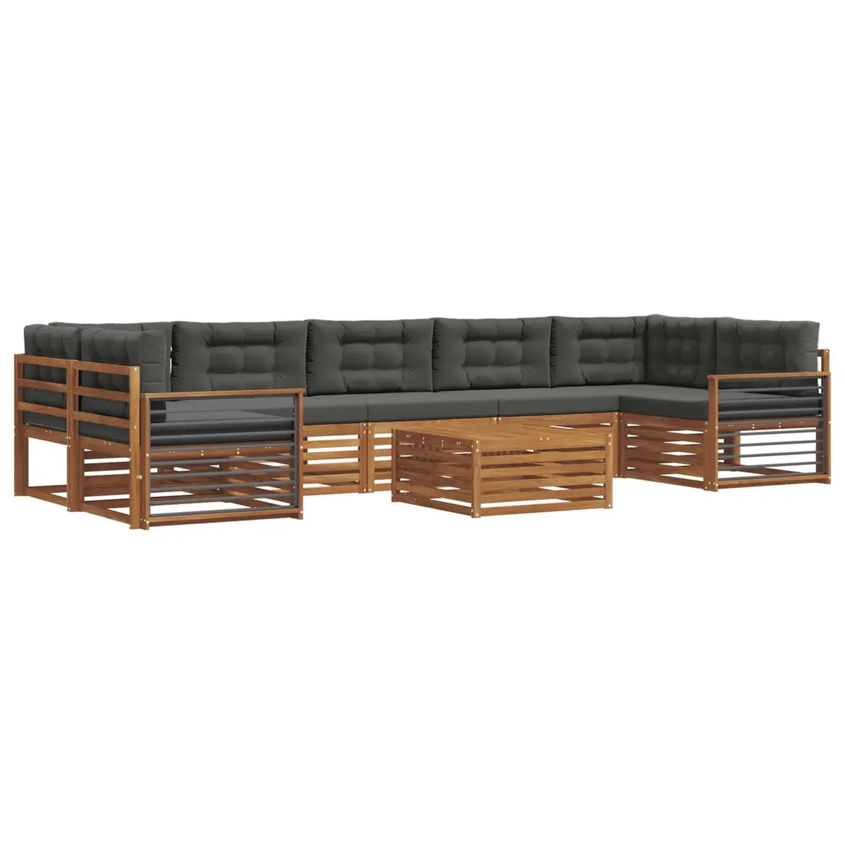 Outdoor Sofa Set 8 Pieces, Acacia Wood