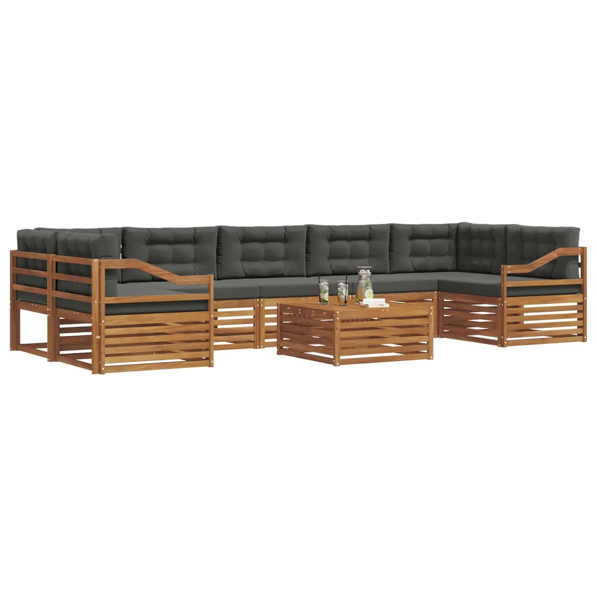 8-Piece Modular Outdoor Sofa Set