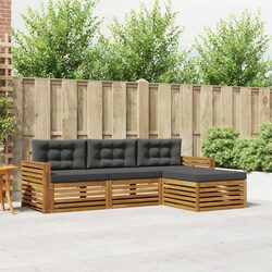Outdoor Sofa Set Specifications: Acacia Wood, 257.5 x 162.5 cm