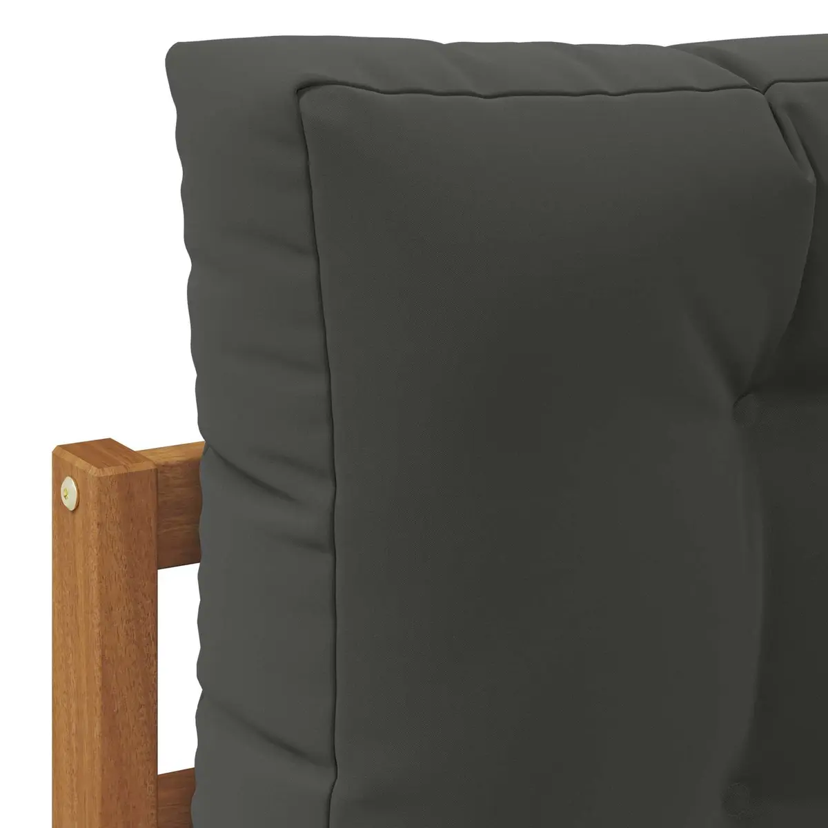 Outdoor Sofa Set 4 Pieces Garden Furniture with Cushions Natural Anthracite