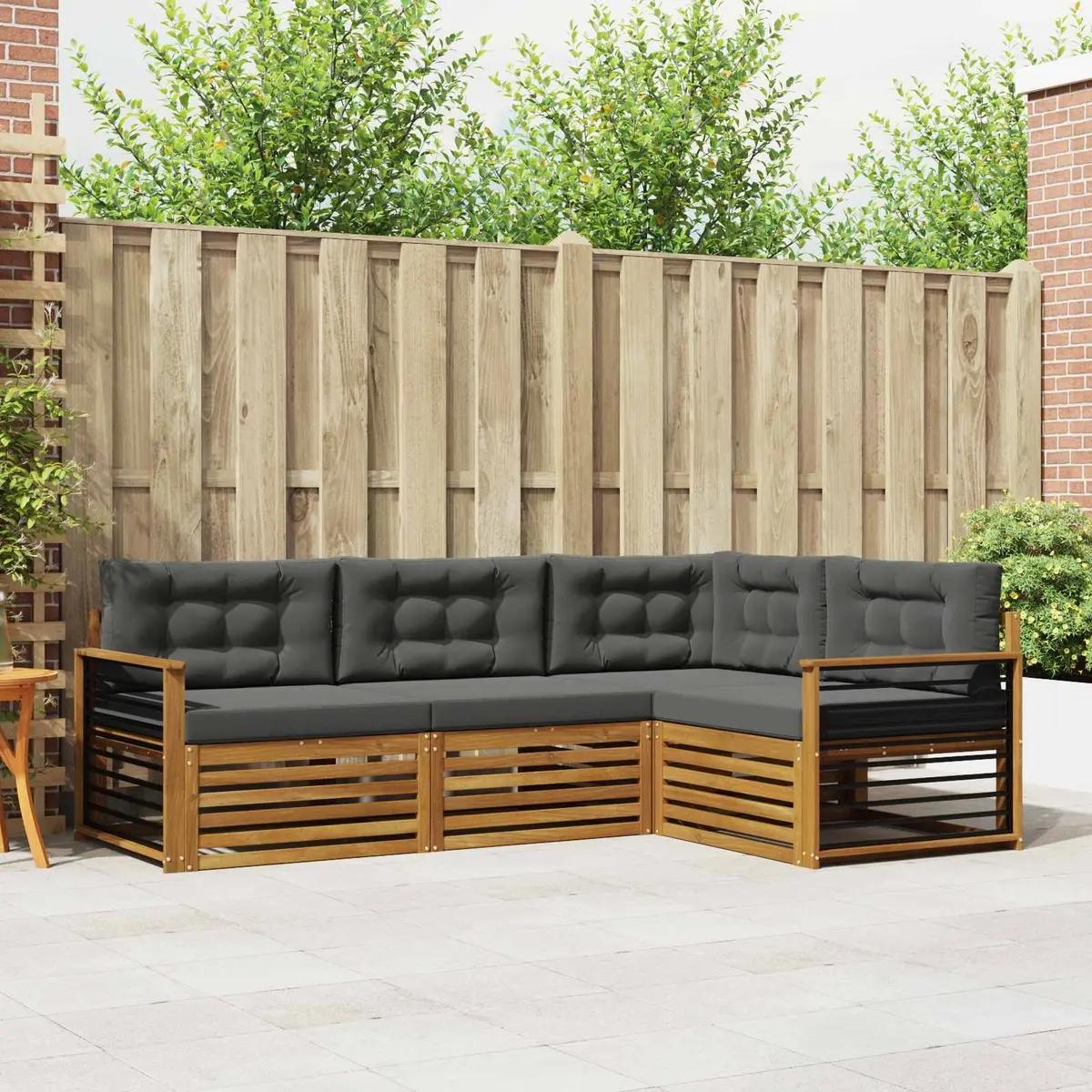 4-Piece Outdoor Sofa Set with Cushions