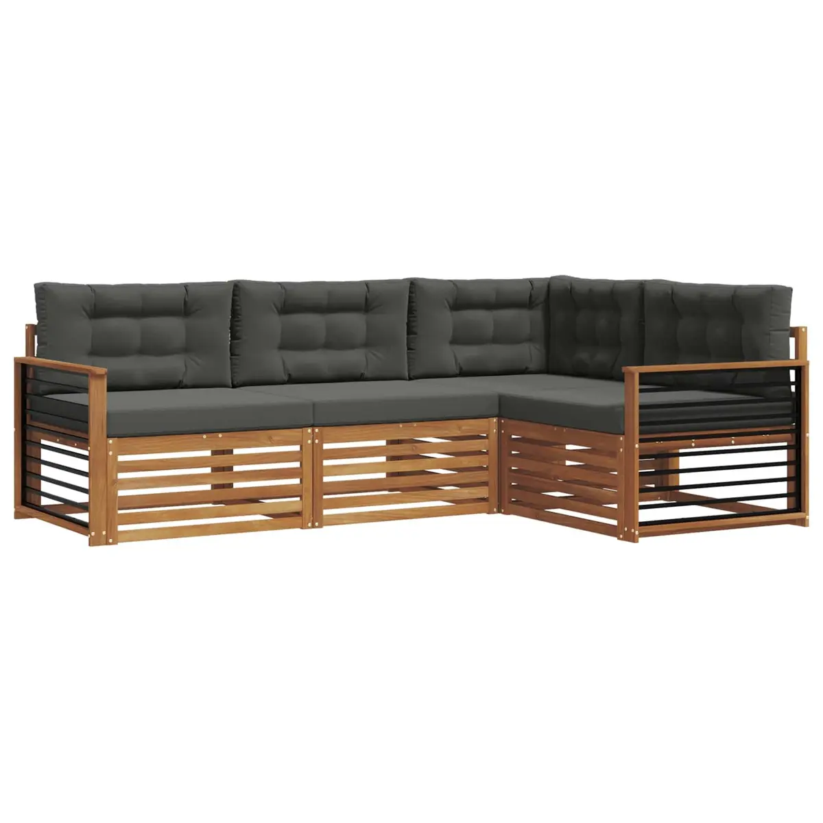4-Piece Outdoor Sofa Set with Cushions