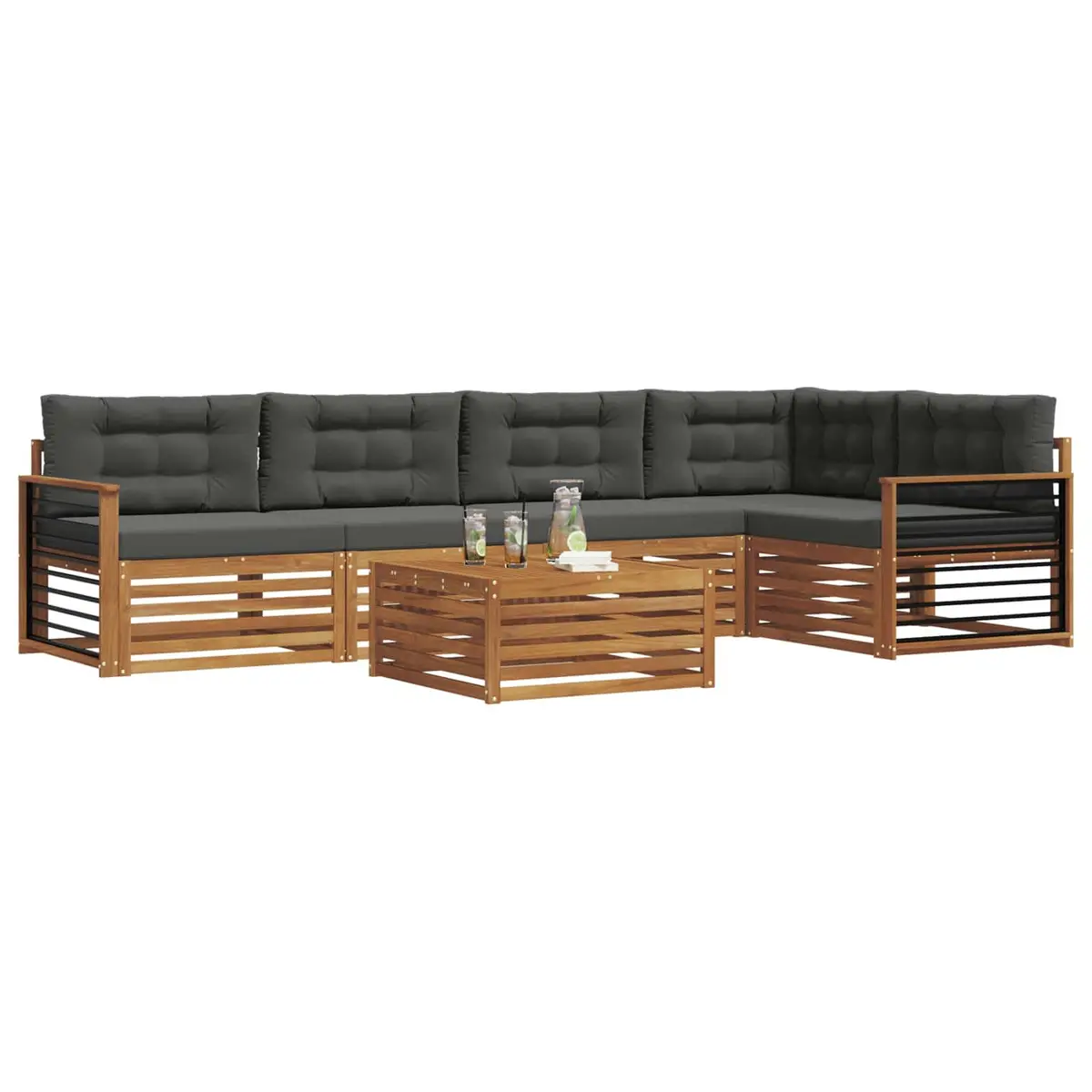 6-Piece Outdoor Modular Sofa Set