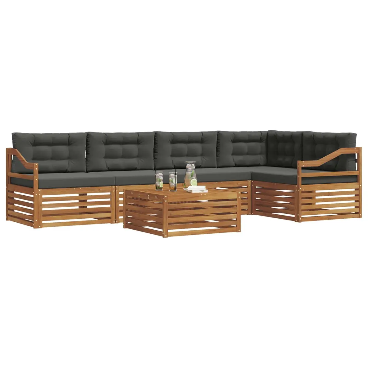 6-Piece Modular Outdoor Sofa Set