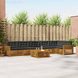 Specifications of 7-Piece Outdoor Acacia Wood Sofa Set