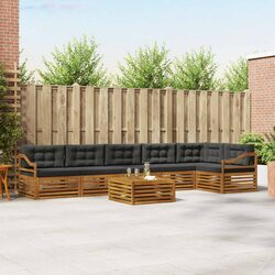 Outdoor Sofa Set – 7 Pieces of Solid Acacia Wood