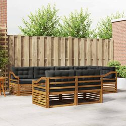 7-Piece Modular Outdoor Sofa Set with Cushions