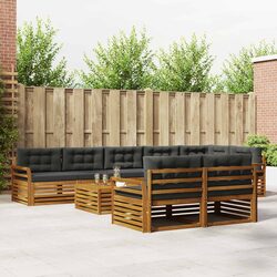 Specifications of the 9-Piece Outdoor Sofa Set with Cushions