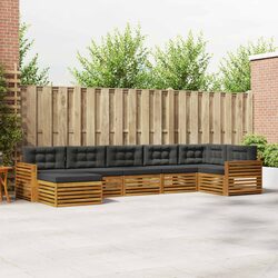 Specifications for 7 Piece Acacia Wood Outdoor Sofa Set