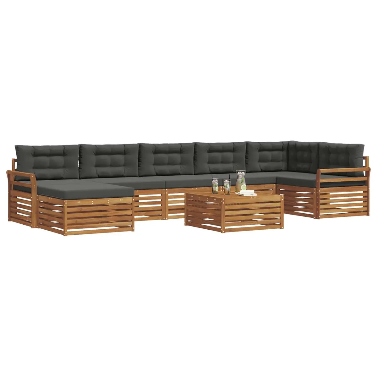 Outdoor Modular Sectional Sofa Set 8-Piece