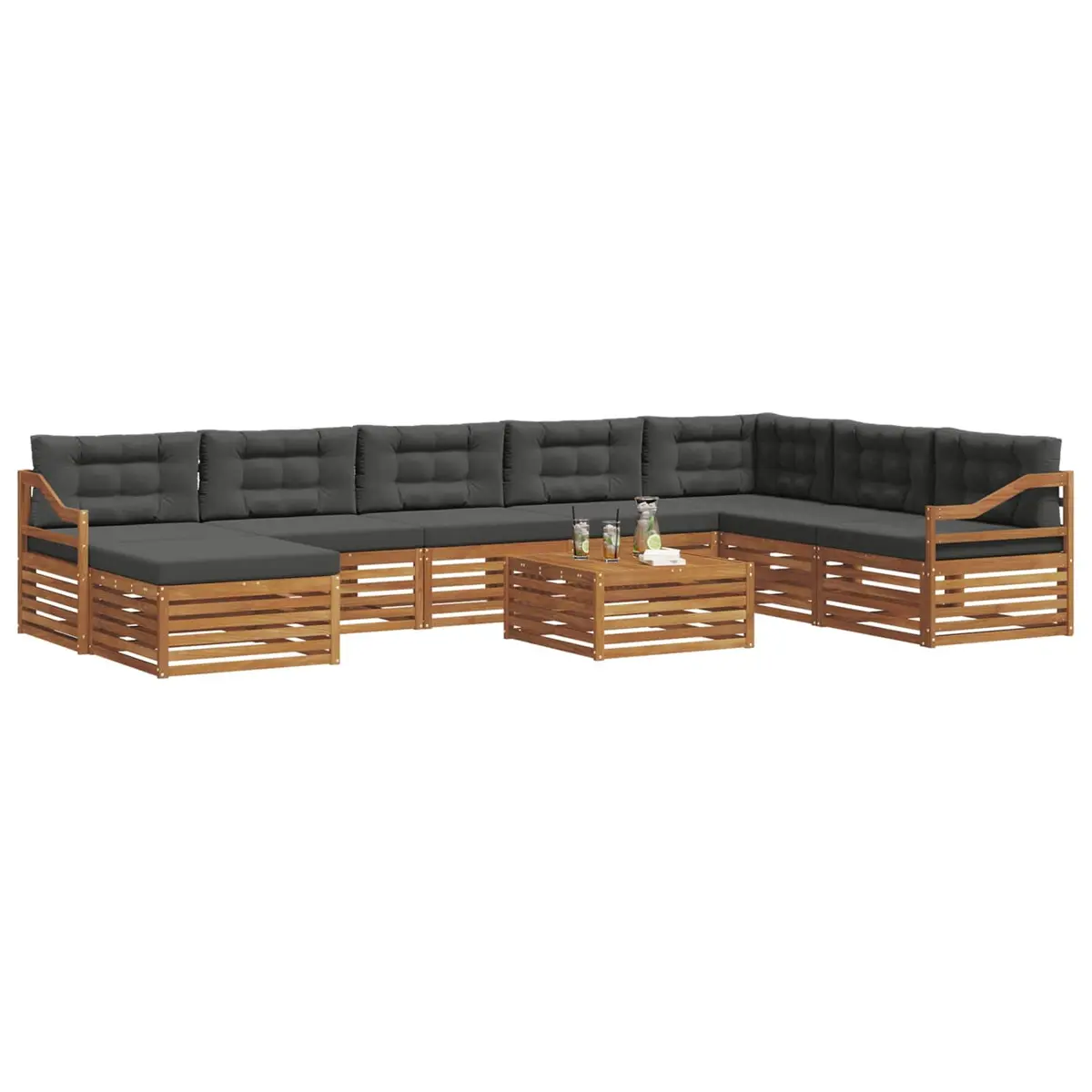 9-Piece Outdoor Sectional Sofa