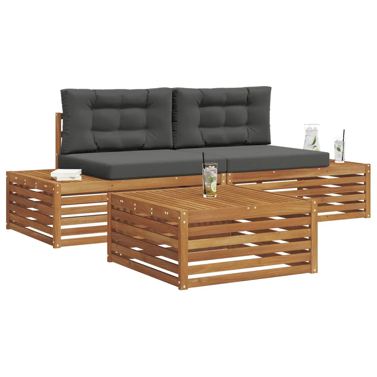 Outdoor Sectional Sofa Set with Cushions
