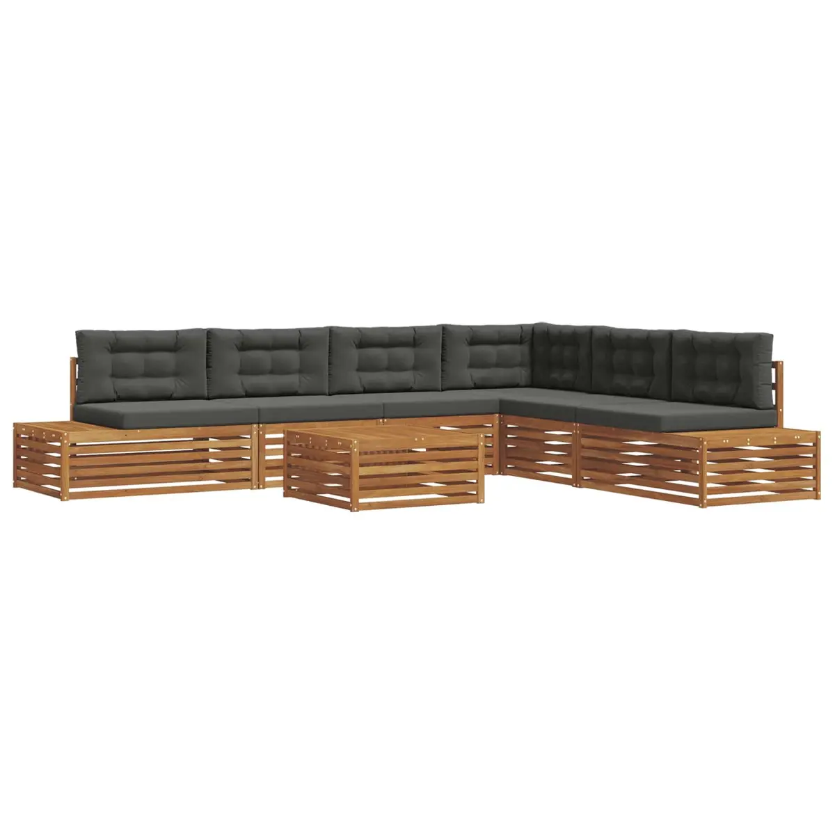Outdoor Sofa Set Garden Lounge Patio 8 Piece Acacia Wood Sectional Seating