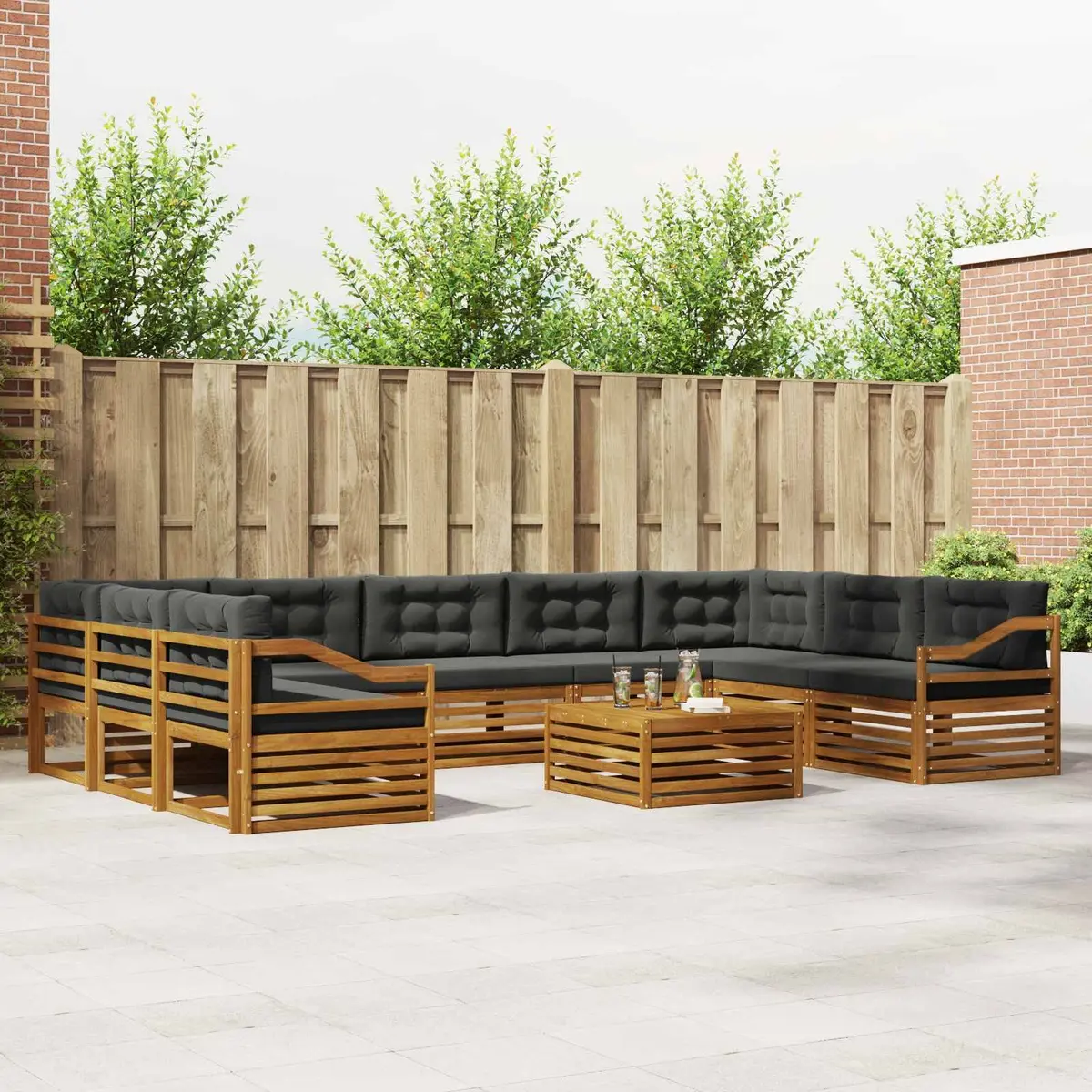 10-Piece Outdoor Modular Sofa Set