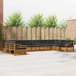 Specifications of 10-Piece Outdoor Sofa Set, Acacia Wood