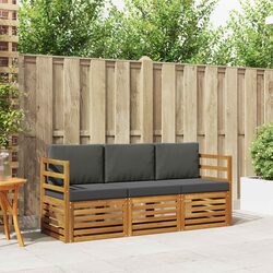 Specifications of 3-Piece Acacia Wood Outdoor Sectional Sofa