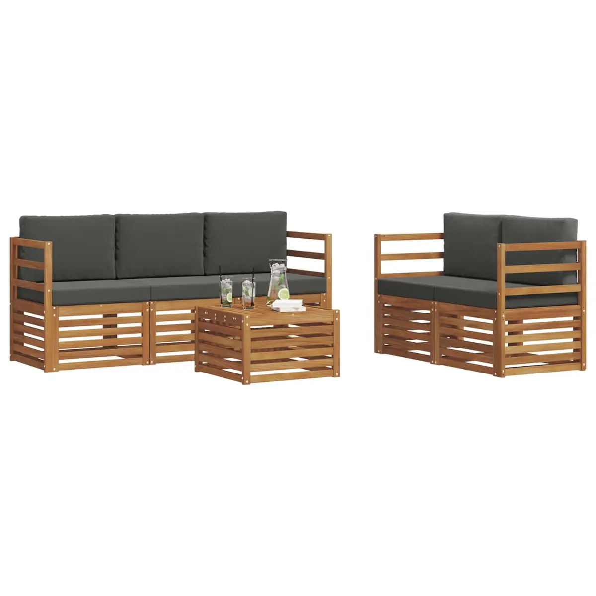 6-Piece Modular Outdoor Sofa Set