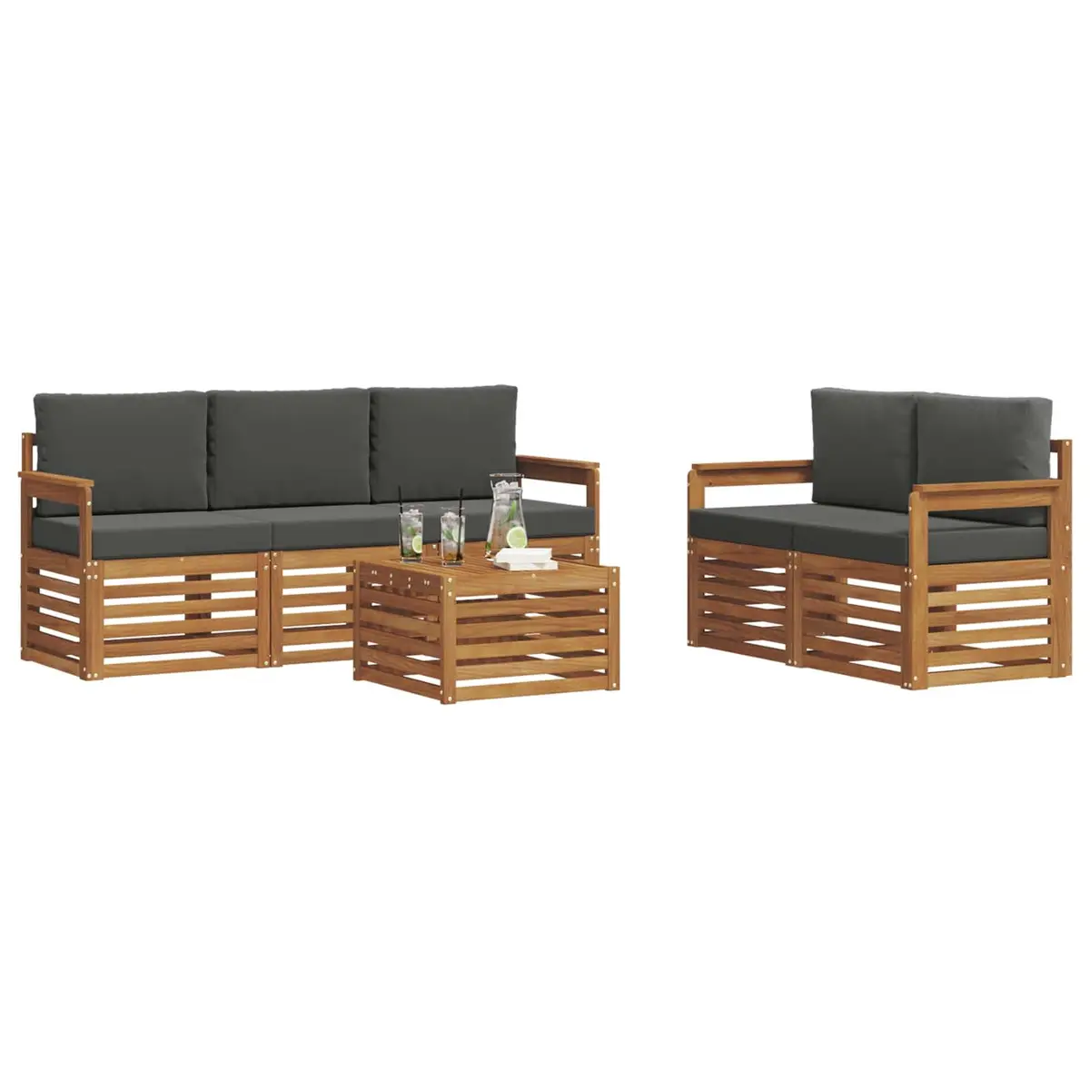 6-Piece Modular Outdoor Sofa Set