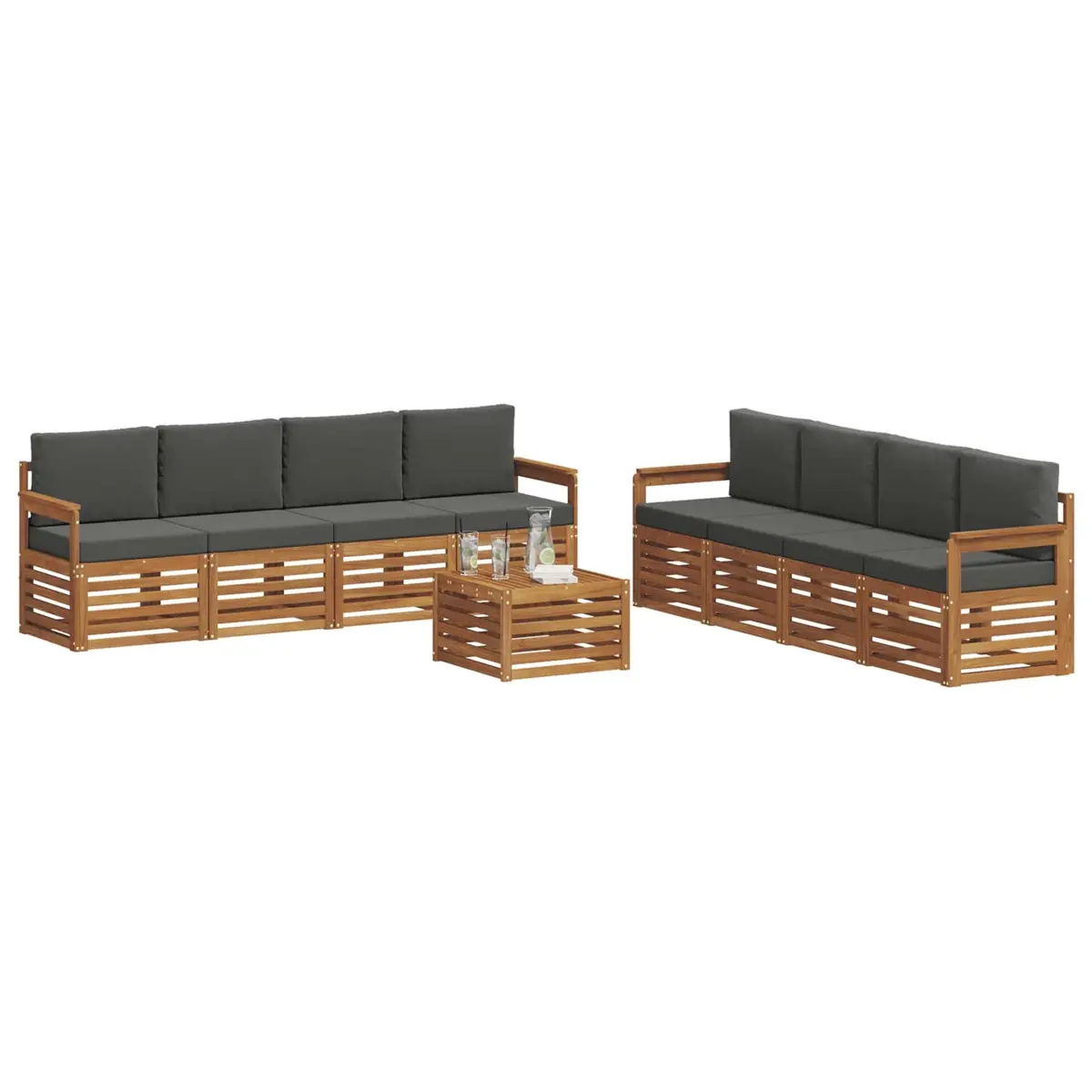 9-Piece Modular Outdoor Sofa Set